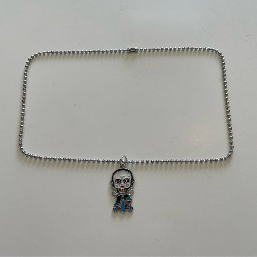 Saw Billy The Puppet Ball Chain Necklace